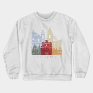 Valletta skyline poster Crewneck Sweatshirt